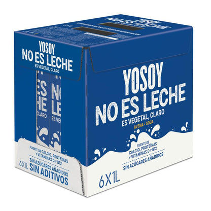 Confezione da 6 unità Bevanda YOSOY NO ES LECHE di avena e soia senza glutine YOSOY 1L