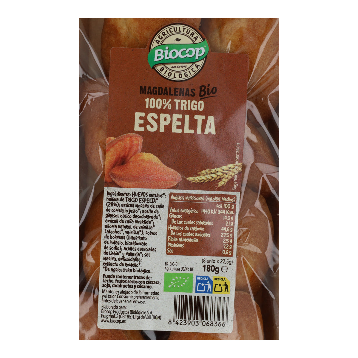 100% speltmuffins Biocop 180 g