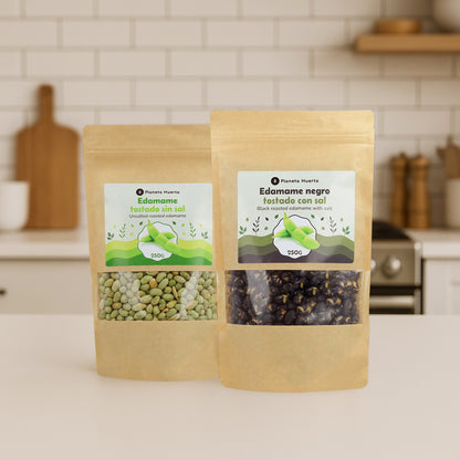 Geroosterde zwarte edamame met zout PLaneta Huerto 250gr