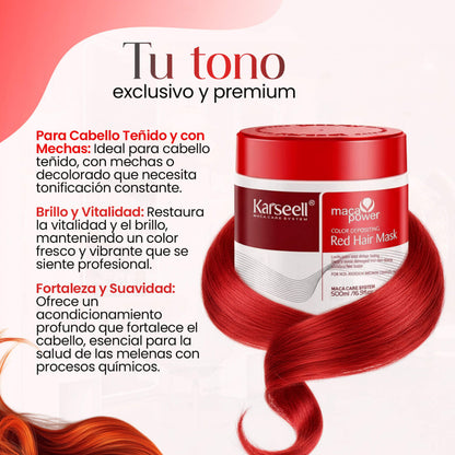 Mascarilla Pigmentante Roja Karseell 500 ml
