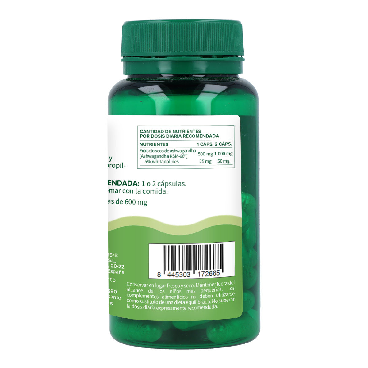 Confezione da 2 Ashwagandha KSM-66 Planeta Huerto 60 capsule