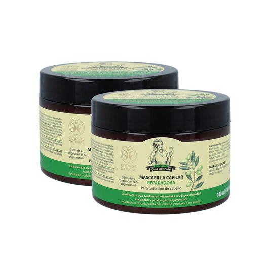 2-pack hårinpackning för reparation och näring av torrt och skadat hår, Oma Gertrude, 300 ml