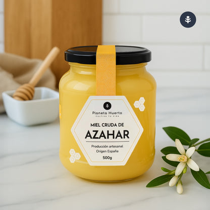 Rauwe sinaasappelbloesemhoning Planeta Huerto 500 g