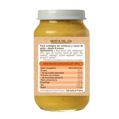 Pack of Organic Meat Menu Jars (from 8 months) babybio 2 x 200g