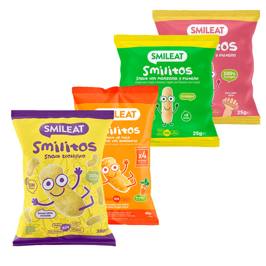 Pack Mix av Smilitos BIO Smileat 4 påsar