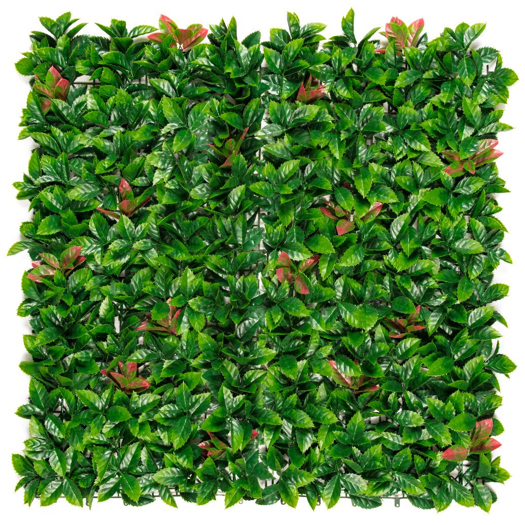 Synthetischer vertikaler Garten Lauro rojo Nortene 1x1 m