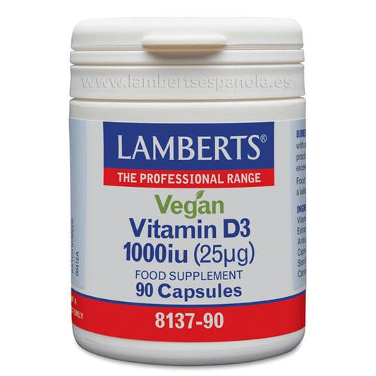 Vegan Vitamin D3  1000 IE 25 µg, Lamberts