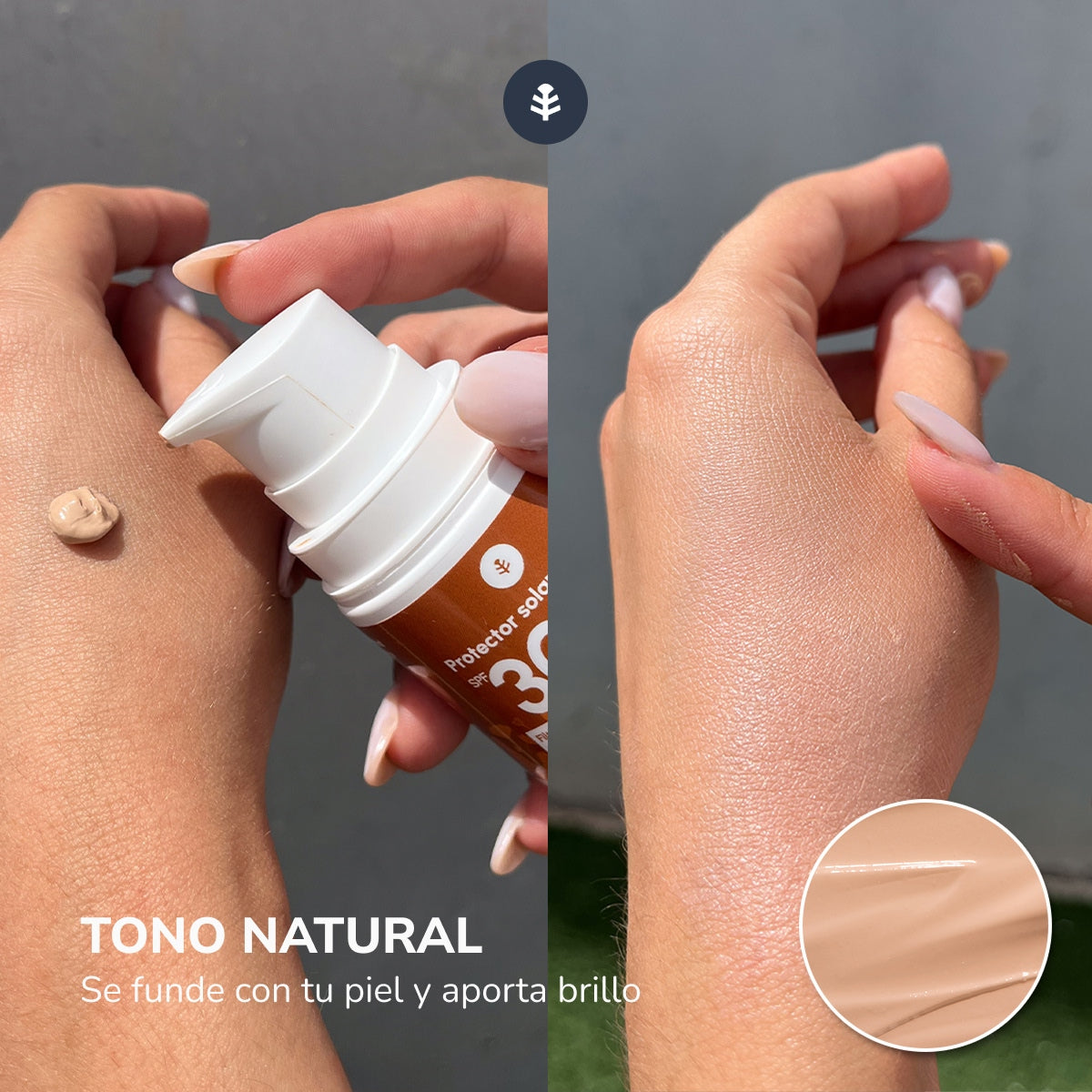 Crème solaire teintée pour le visage 100 % minérale SPF30 Planeta Huerto 50 ml