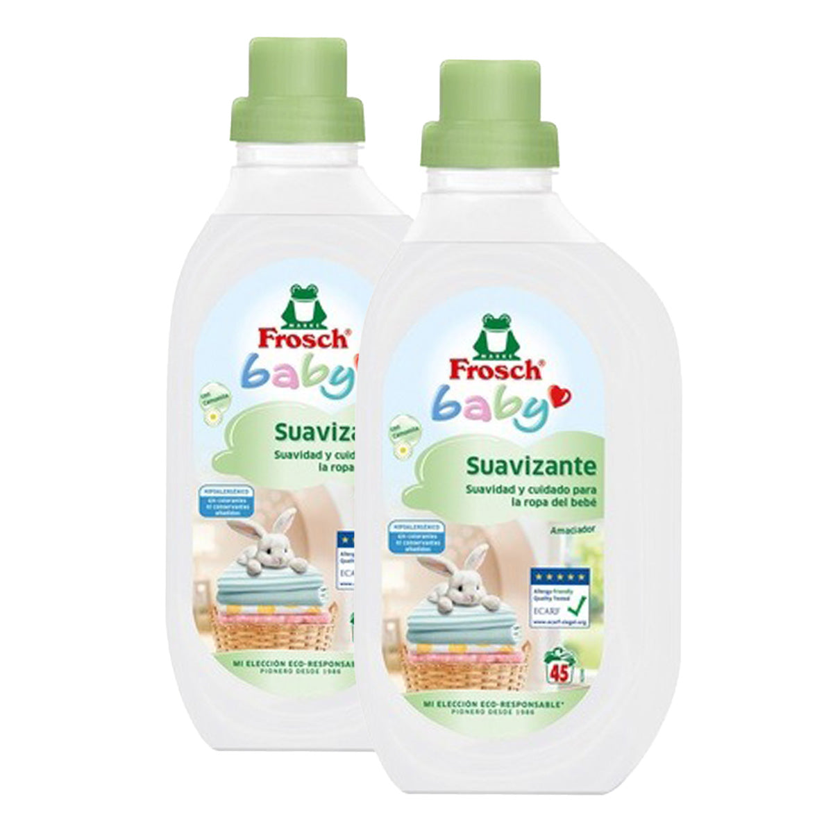 Pakket 2x Frosch Baby Wasverzachter 900 ml