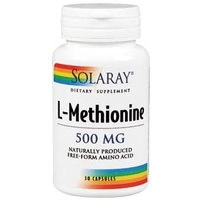 Metionin 500 mg Solaray, 30 kapslar