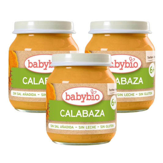 Pack of 3 Babybio Pumpkin Baby Food Jars 130 g
