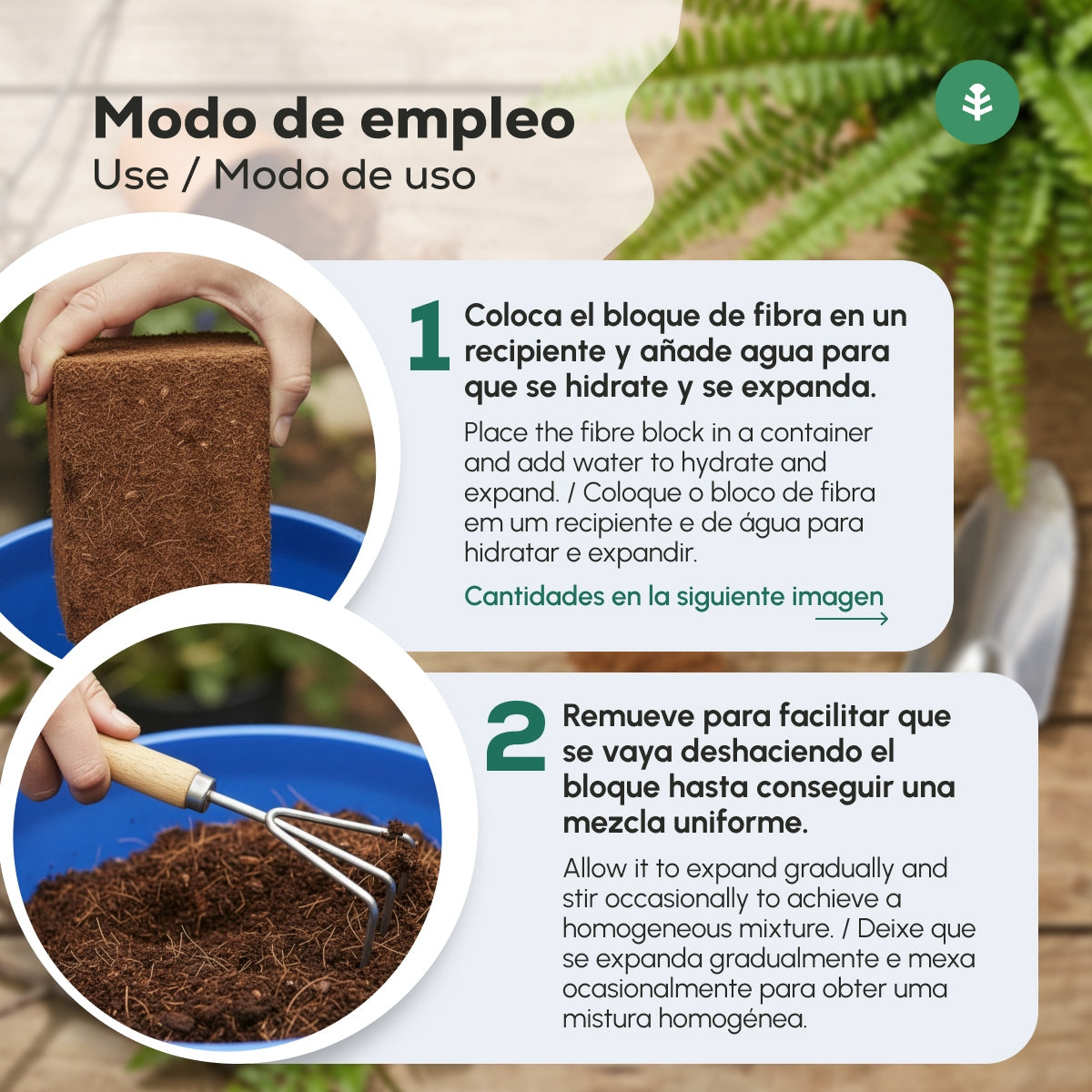 Confezione 2xSubstrato di fibra di cocco Garden Planet 70 litri