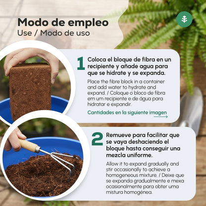 Confezione 2xSubstrato di fibra di cocco Garden Planet 70 litri
