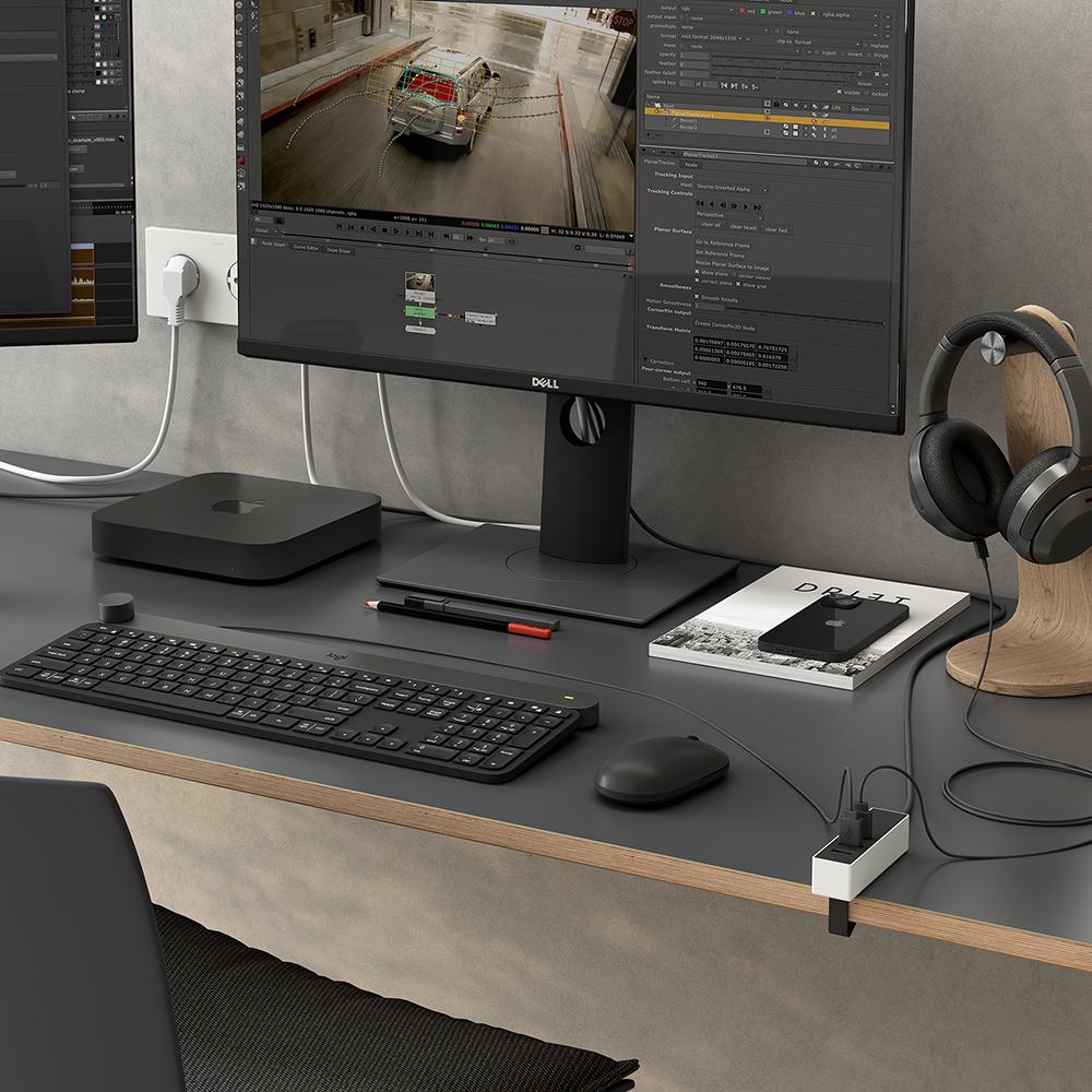 Adapter 3 USB z mocowaniem Simon