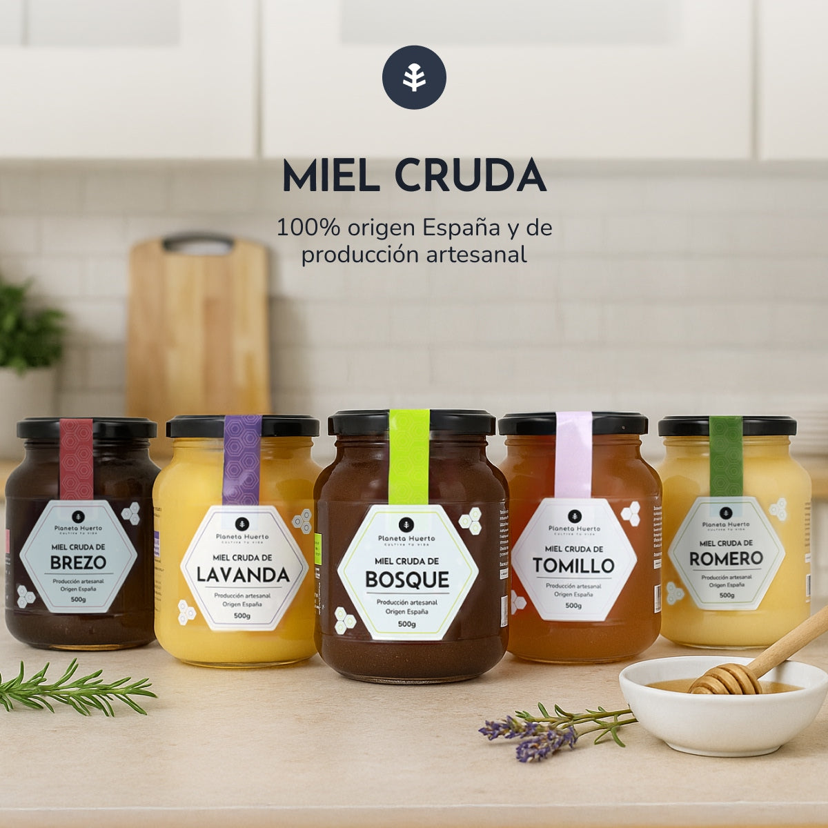Roher Rosmarin-Honig Planeta Huerto 500 g