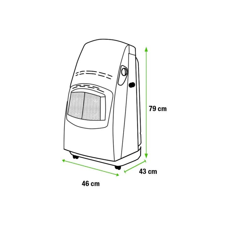 DeLonghi Stufa a gas a fiamma blu con termostato - VBF2 4,2 kW 13 (Ricondizionata)