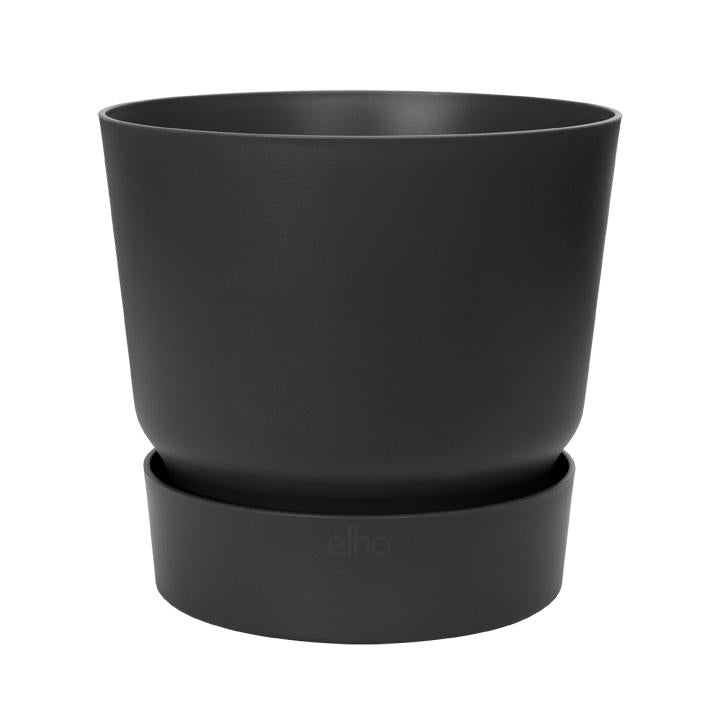 Greenville Elho Anthracite 30 cm Planter with Integrated Saucer