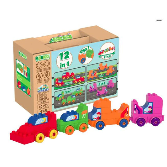 Samochody 39 elementów Biobuddi