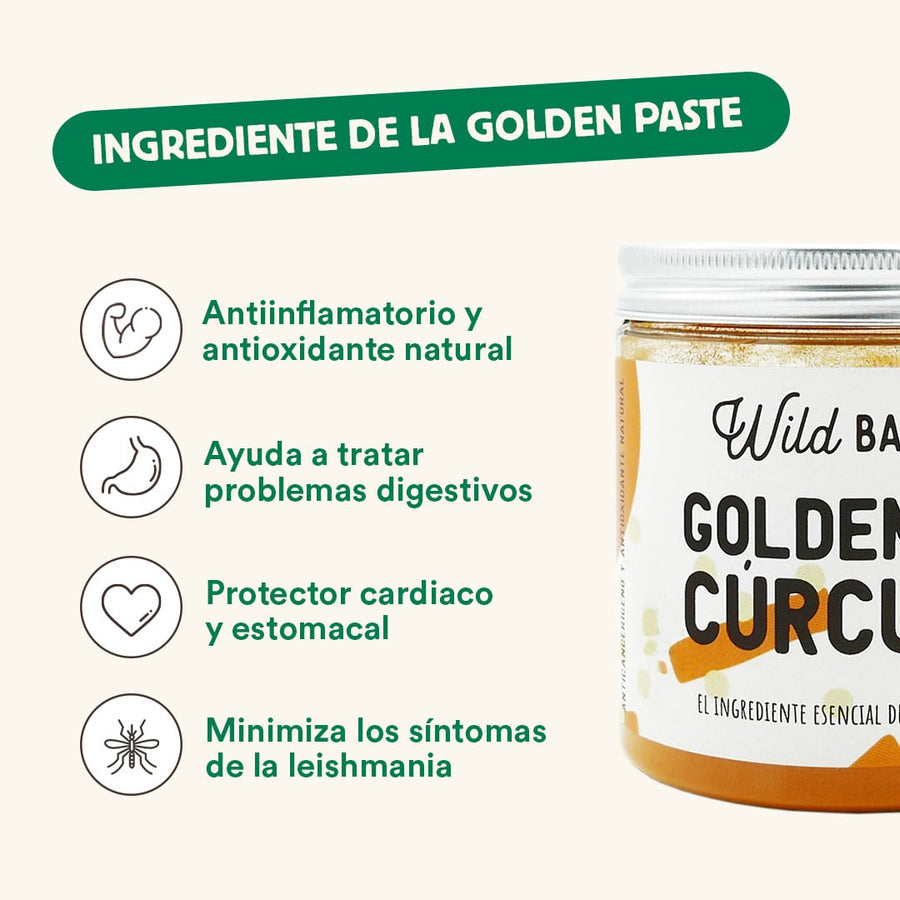 Kurkuma do Golden Paste Suplement dla zwierząt domowych Wild Balance 100 g