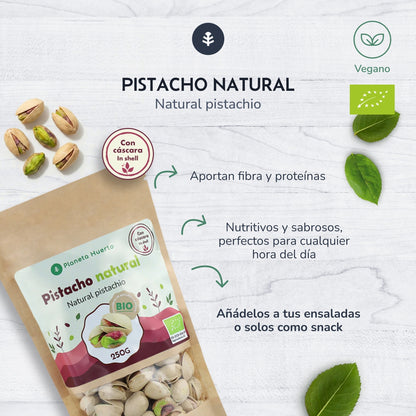 Pistache en coque naturelle ECO Planeta Huerto 250 g