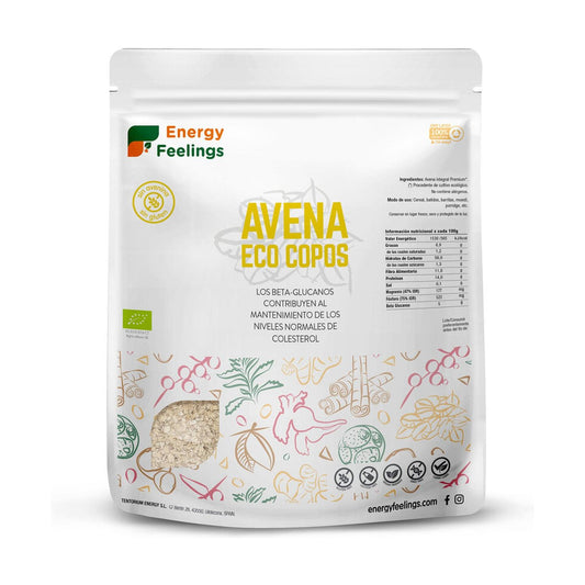 Glutenfria ekologiska havregryn Energy Feelings 1 kg