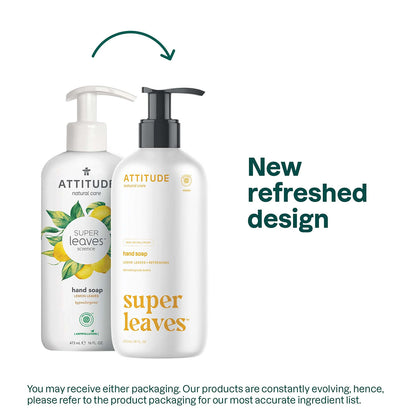 Super leaves Sapone per le mani Lemon Leaves Attitude 473 ml