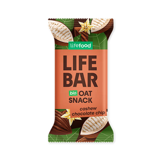 Proteinbar med havre, cashewnötter och chokladbitar Life Food 40 g Lifebar
