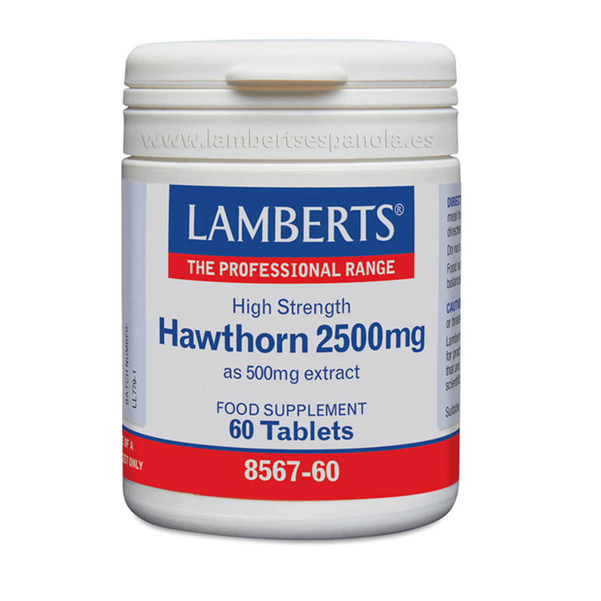 Meidoorn 2500 mg Lamberts, 60 tabletten