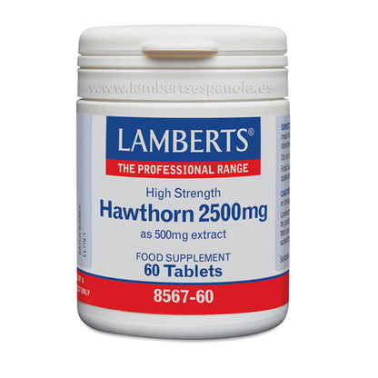 Meidoorn 2500 mg Lamberts, 60 tabletten