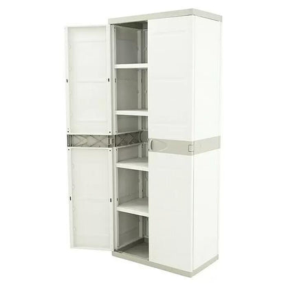 Schrank mit 4 Einlegeböden 70 cm Titanium Plastiken Beige (überholt)