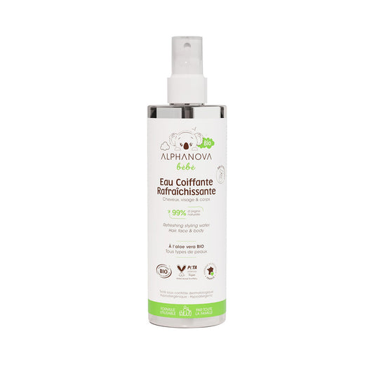 Alphanova Refreshing Organic Baby Hair Styling Water 200 ml.