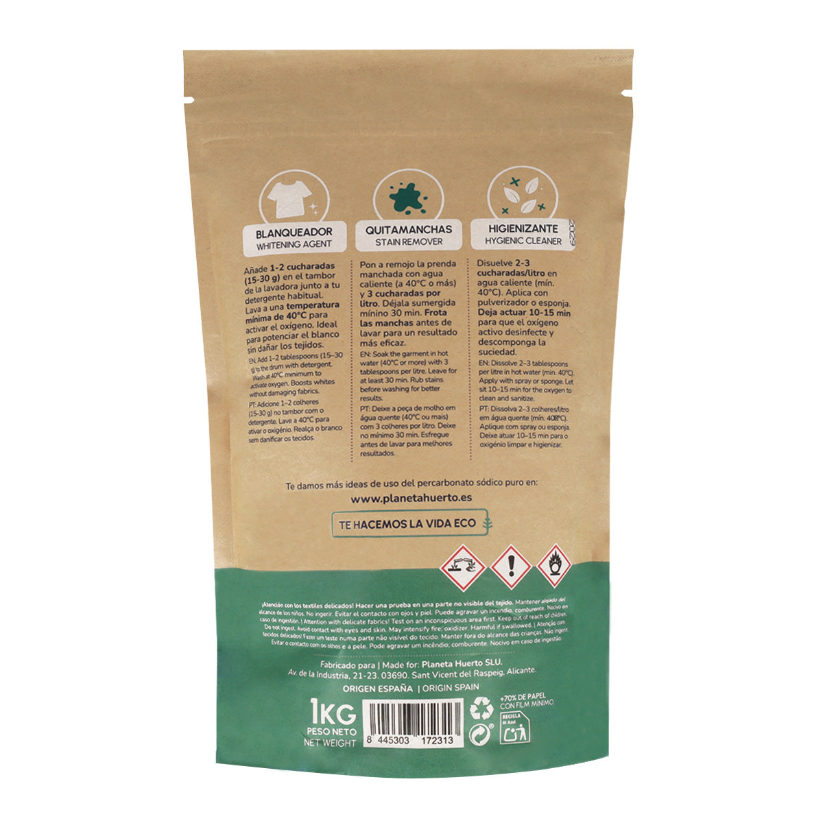 Opakowanie 3xPercarbonate Sodium Planet Garden 1 Kg