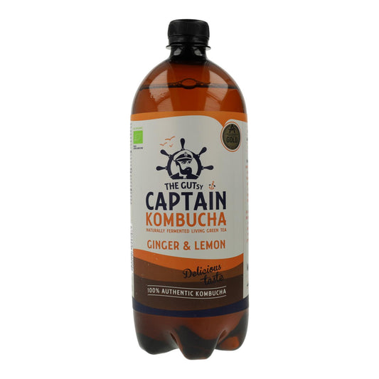 Bevanda Kombucha BIO Zenzero e Limone Captain Kombucha 400 ml