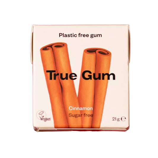 Plastfri tuggummi med kanel True Gum 21 g