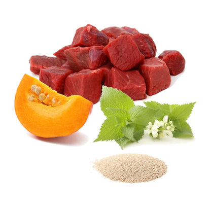 Nourriture humide Barf pour chats Bigotes felices (bœuf) BIO Puromenu 100 g