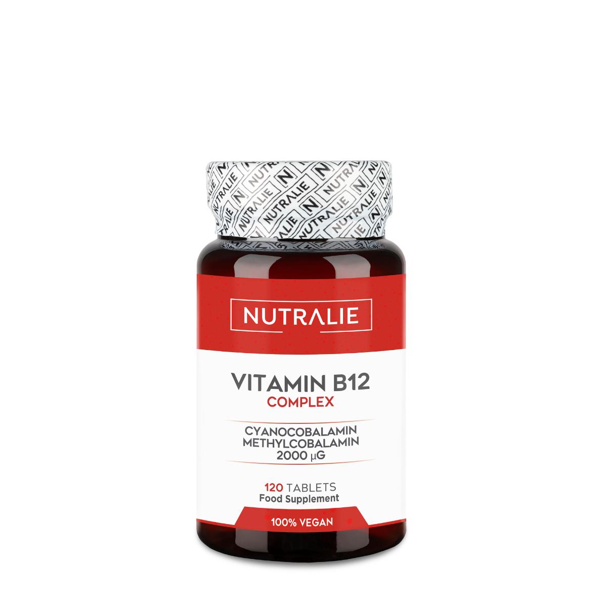 Vitamin B12 Complex 2000 mcg Fatigue Nutralie 120 tablets