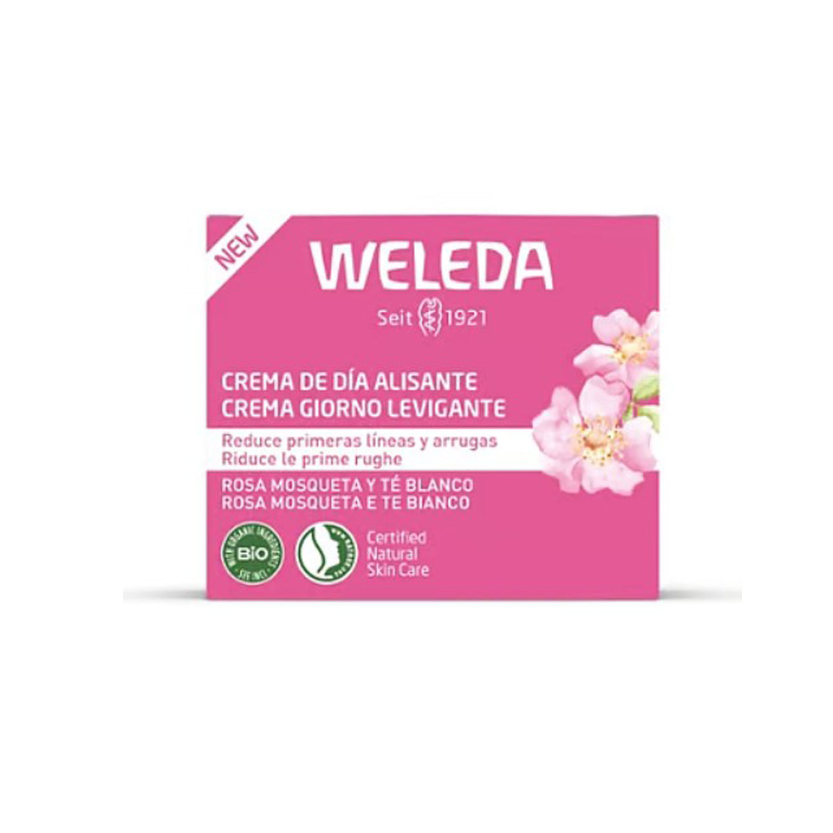 Smoothing Day Cream with Rosehip and White Tea, Weleda, 40 ml