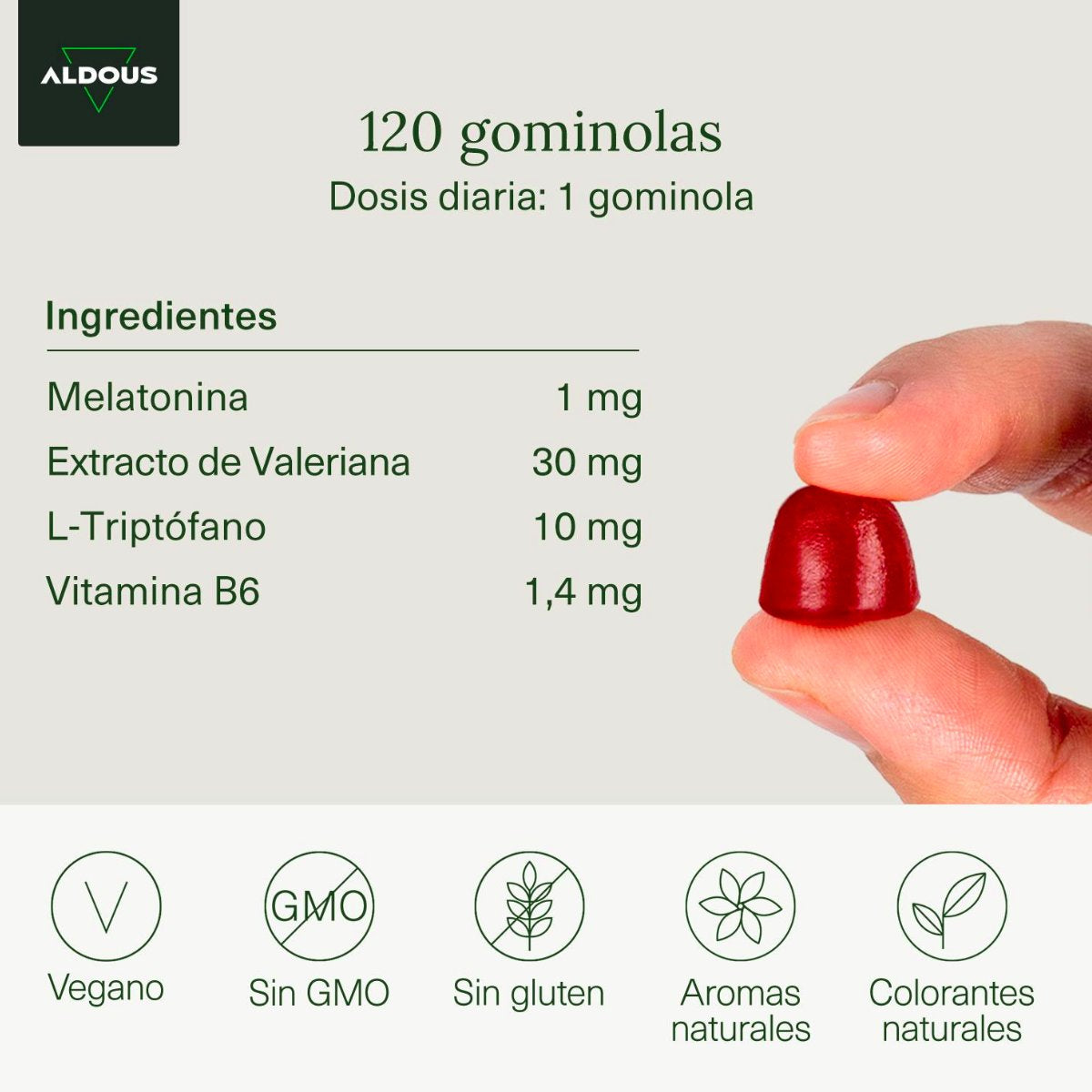 Melatonin in Gummibärchen Aldous 120 Gummibärchen