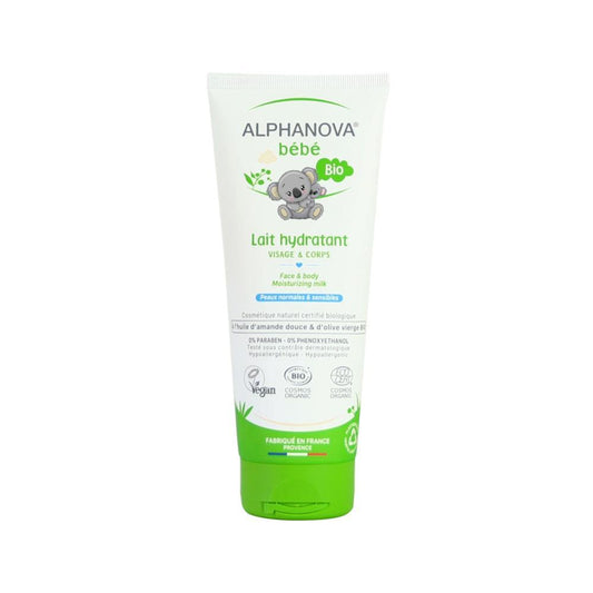 Biologische hydraterende bodylotion voor normale en gevoelige huid Alphanova 200 ml