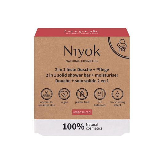 Nettoyant corporel avec lotion Intense Red Niyok 80 g