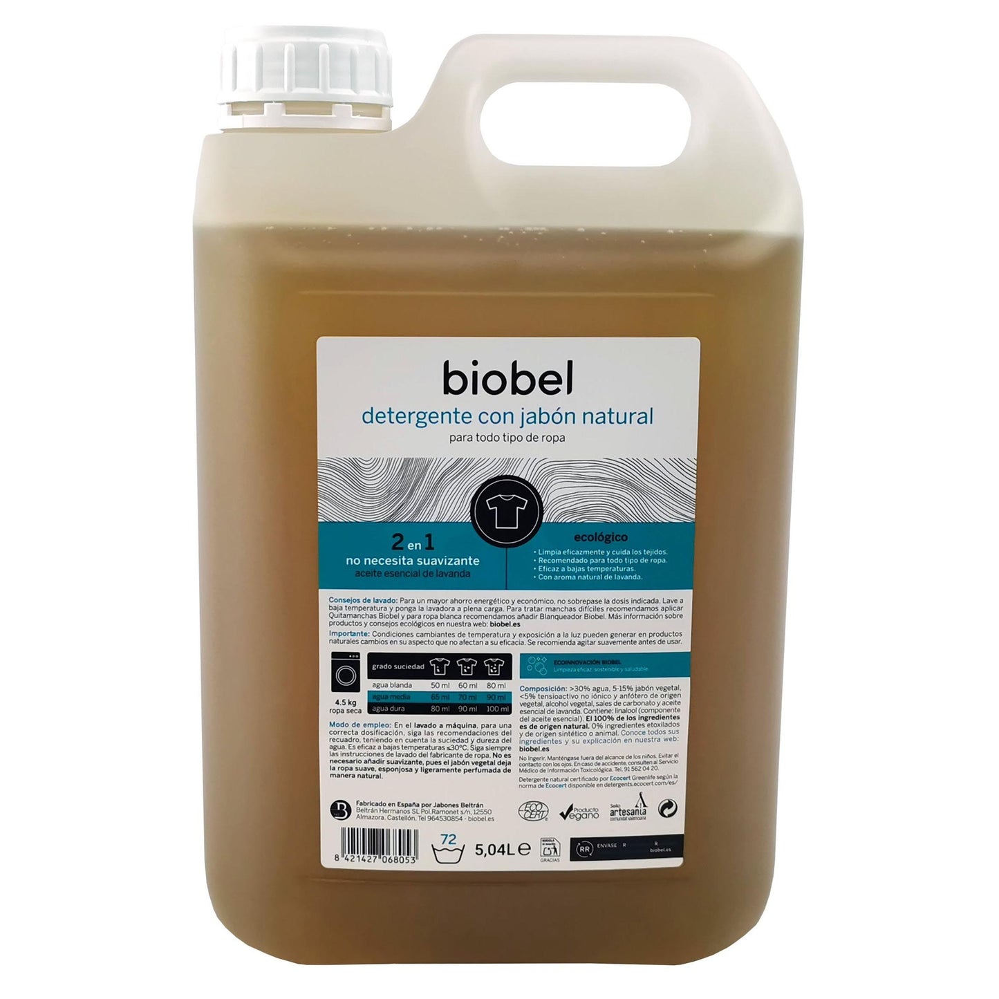 Flytande tvättmedel BioBel 5 L