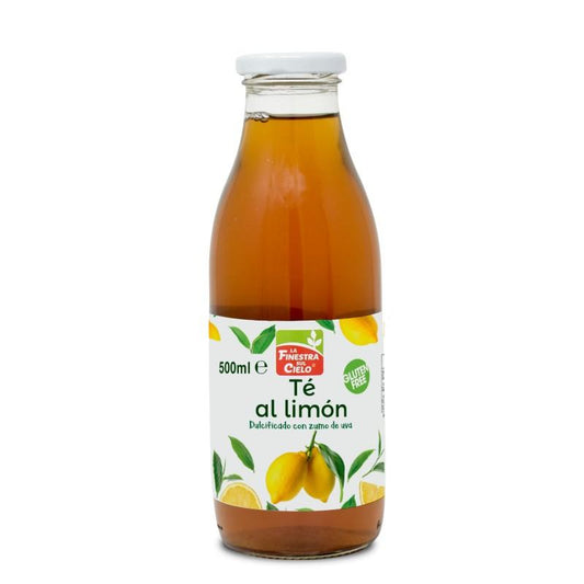 Thé au citron en bouteille en verre bio La Finestra Sul Cielo 500 ml