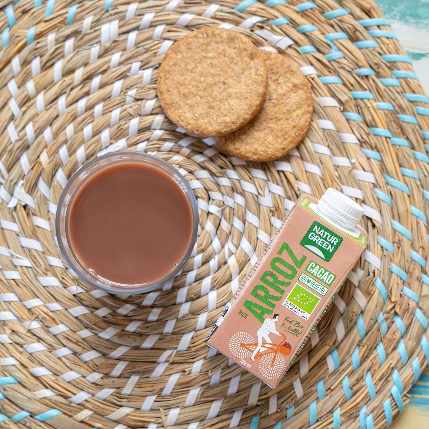 NaturGreen ekologisk ris- och kakaodryck 200 ml