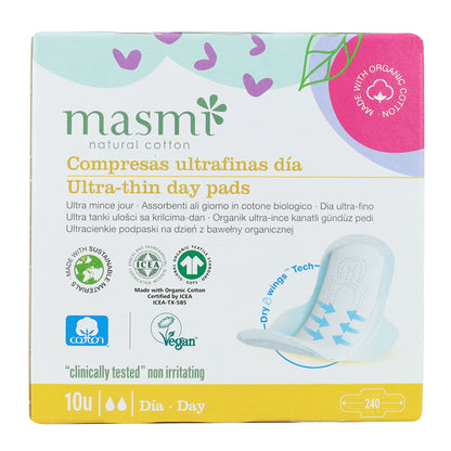 Ultra-Binden aus 100 % Baumwolle Masmi 10 Stück