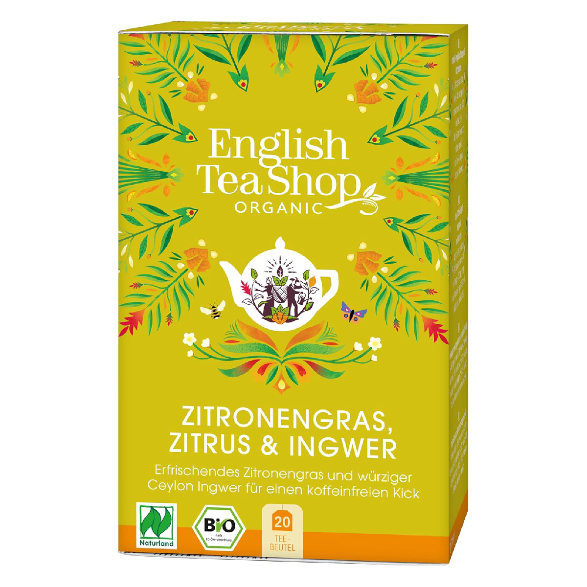 Thee van citroenblad, sinaasappel, gember en mandarijn English Tea Shop 20 zakjes