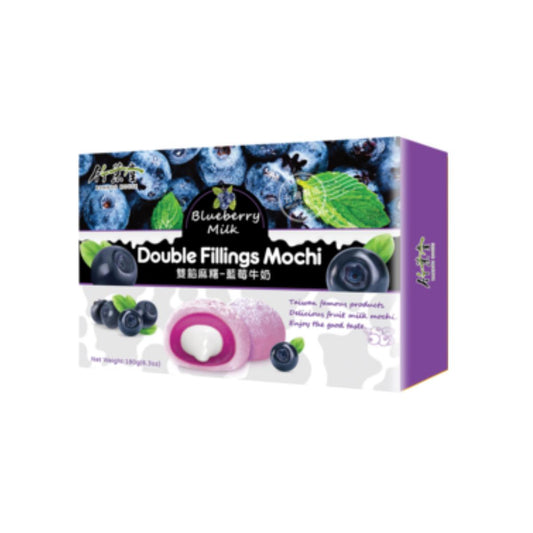 Bamboo House Doppelt gefülltes Blaubeer-Milch-Mochi 180g