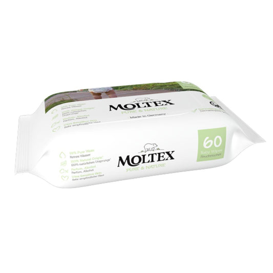 Lingettes Moltex Pure & Nature 60 unités
