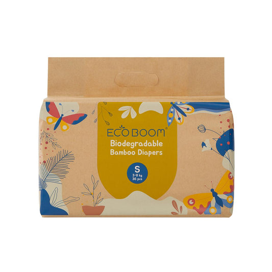 Ecoboom T2 bamboo nappies, 36 units