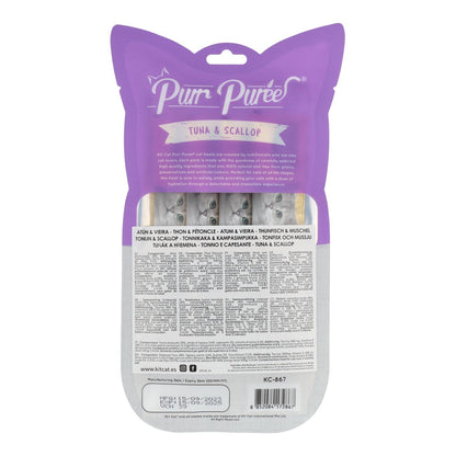 Kit Cat PurrPuree - Thon et coquilles Saint-Jacques 60 g Snack crémeux pour chats