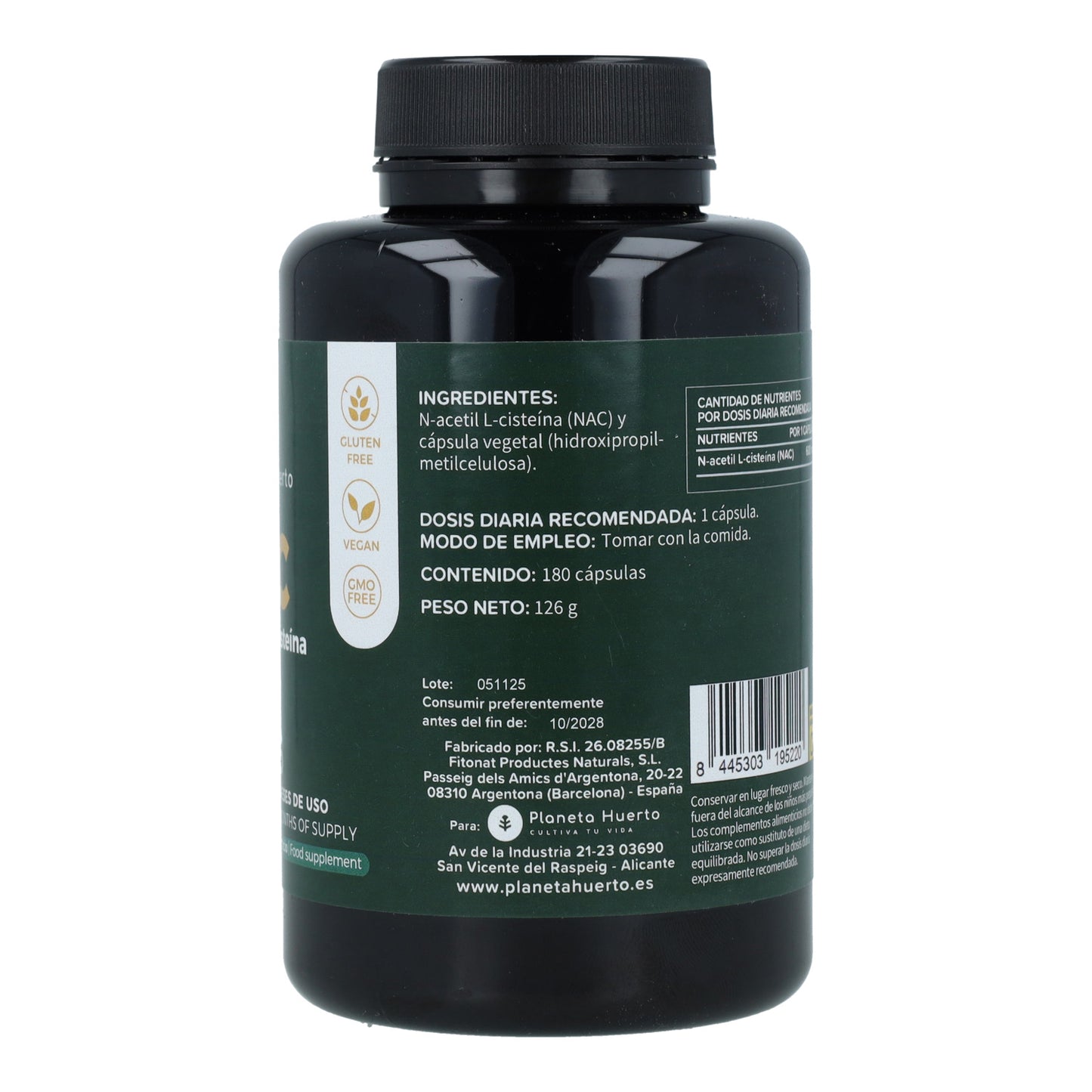 NAC 600 mg Planeta Huerto 180 Kapseln